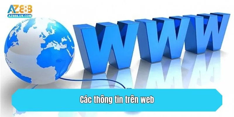 Các thông tin trên web